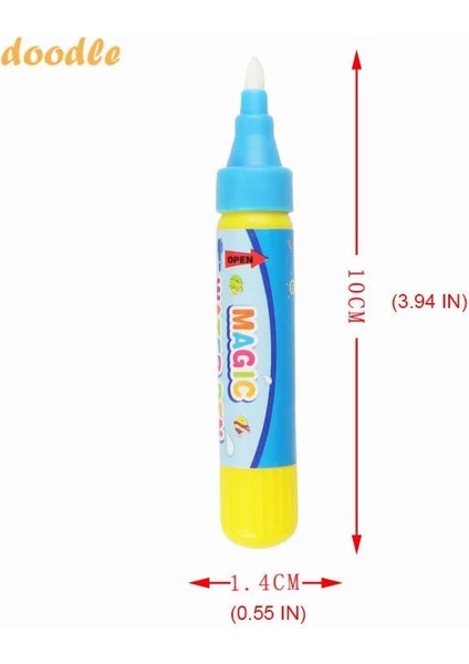 1 Adet Büyük Kalem Stili Sihirli Su Çekme Kalem Oyuncak Kalem Çocuk Boyama Su Yazma Mat Kalem Doodle Kalemler Değiştirme Aracı Çocuklar Için Eğitim Oyuncak (Yurt Dışından)