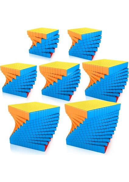 5X5X5 Stili Moyu Meilong Sihirli Küp Stickerless 5x5 6x6 7x7 8x8 9xrofessional Hız Küpü Bulmaca Oyuncaklar Hediye (Yurt Dışından) fırsatları