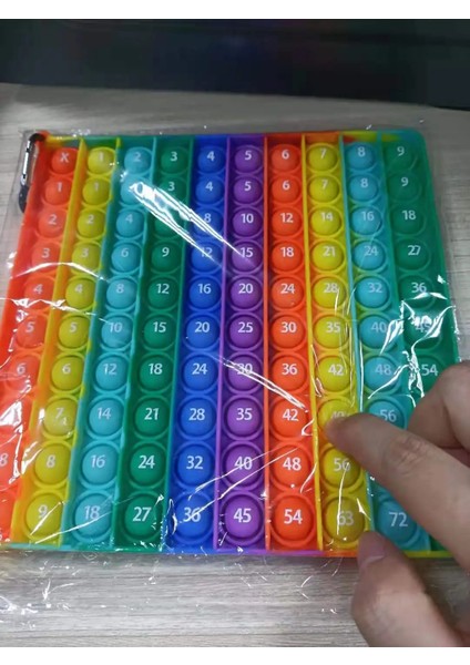 Mor Tarzı Montessori Büyük Boy Itin 100 Kabarcıklar Çocuk Oyuncakları Bebek Matematik Aritmetik 9x9 Çarpım Tablosu Öğretim Yardımcıları Eğitici Oyuncaklar (Yurt Dışından) fırsatları