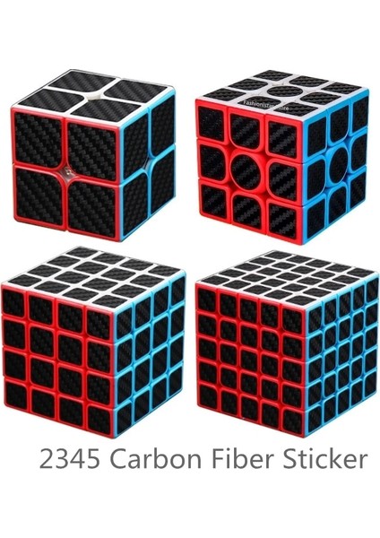 2345 Etiketsiz Stil Moyu Küp Hediye Kutusu 2x2 3x3 4x4 5x5 Sihirli Küp Sq-1 Hız Küpü Bulmaca Oyunu Küp Karbon Fiber Etiket Cubo Çocuklar Için Mevcut Hediye (Yurt Dışından)