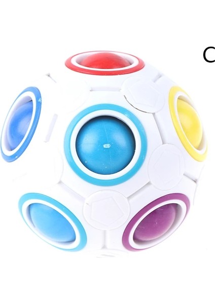 C Stili Fidget Oyuncaklar Stres Giderici Gökkuşağı Sihirli Top Plastik Bulmaca Oyuncaklar Pop It (Yurt Dışından)