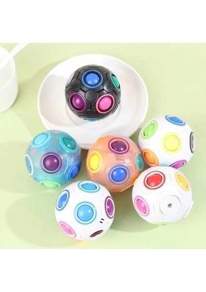 C Stili Fidget Oyuncaklar Stres Giderici Gökkuşağı Sihirli Top Plastik Bulmaca Oyuncaklar Pop It (Yurt Dışından)