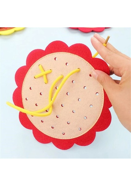 Sarı 1 16X16CM Stili Öğretim Anaokulu Manuel Dıy Örgü Bez Bebek Erken Öğrenme Eğitim Oyuncaklar Montessori Öğretim Yardımcıları Matematik Oyuncaklar (Yurt Dışından)