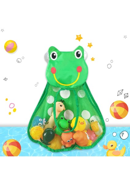 Koyu Haki Stili Bebek Banyo Örgü Çanta Banyo Oyuncakları Çantası Çocuklar Için Oyuncaklar Sepeti Net Karikatür Hayvan Şekilleri Su Geçirmez Kumaş Kum Oyuncakları Plaj Depolama (Yurt Dışından) modelleri