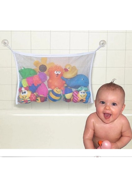 Klasik Bebek Banyo Örgü Çanta Çocuk Banyosu Oyuncak Çanta Net Vantuz Sepetleri (Yurt Dışından)