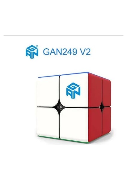 GAN249 V2 Stili Gan 249 V2M Manyetik Sihirli Hız Gan Küp 2x2 Profesyonel Mini Cep Küp Gan V2 Mıknatıs Küp Etiketsiz Bulmaca Gan Küp (Yurt Dışından)