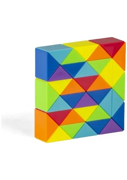 No.36 Tarzı Dingsheng 24 ve Segmentler Magic Rule Snake Çok Renkli 3D Bulmaca Fidget Gam Fidge Cube Twist Dönüştürülebilir Çocuk Puzzl (Yurt Dışından)