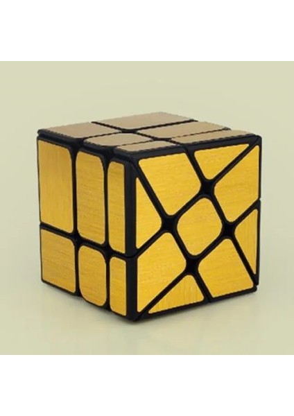 Yel Değirmeni Altın Tarzı Moyu Mofangjiaoshi Küp Sınıf 3x3 Fisher Yel Değirmeni Ayna Komik Bükülmüş Sihirli Küp Bulmaca Oyuncak Çocuk Cubo Magico (Yurt Dışından)