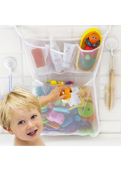 Bir Stil Bebek Oyuncak Örgü Çanta Banyo Küvet Bebek Organizatör Emme Banyo Banyo Oyuncak Şeyler Net Bebek Çocuk Banyo Küvet Oyuncak Banyo Oyun Çantası Çocuklar (Yurt Dışından) fiyatları