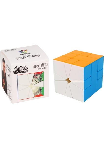 Manyetik Sq1 Stili Yuxin Little Magic Sq-1 Manyetik Siyah Taraflı Sq1 Cubo Magico Puzzle Square-1 Magic Cube Çocuklar Için Eğitici Oyuncaklar Kare 1 (Yurt Dışından)