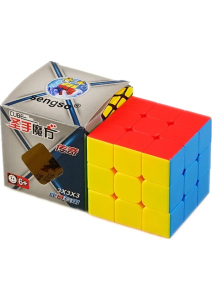 3x3 Etiketsiz Stil Shengshou Legend S Balck Stickerless Magic Cube Profesyonel 3x3 2x2 Hız Küpleri Bulmacalar Speedcube Eğitici Oyuncaklar (Yurt Dışından)