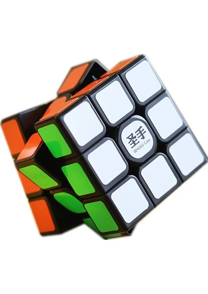 3x3 Etiketsiz Stil Shengshou Legend S Balck Stickerless Magic Cube Profesyonel 3x3 2x2 Hız Küpleri Bulmacalar Speedcube Eğitici Oyuncaklar (Yurt Dışından)