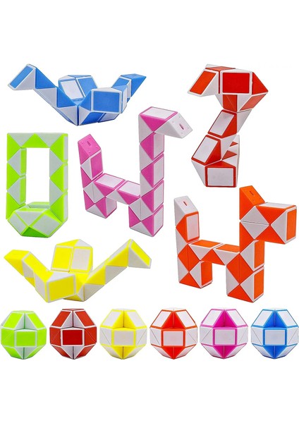 Siyah Stil 23CM Yılan Küp Fidget Oyuncaklar Çocuklar Için 24 Blok Stres Giderici Sihirli Bulmaca Küpleri Eğitici Zeka Twister Oyuncak Hediye (Yurt Dışından) modelleri