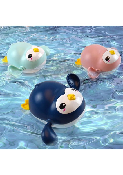 Penguen Pembe Tarzı Bebek Banyo Oyuncakları Hayvan Claldren's Su Oyuncak Bebek Yüzmek Zincir Clockwork Oyuncak Çocuk Için En Yeni (Yurt Dışından) modelleri