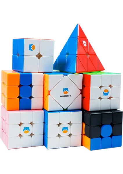 Piramit Tarzı Gan Go Cube Gan 356 Monstergo Cube Gan Manyetik Küp Profesyonel 356MG 251 Sihirli Küp Oyunu Küp Bulmaca Eğitici Oyuncaklar (Yurt Dışından)
