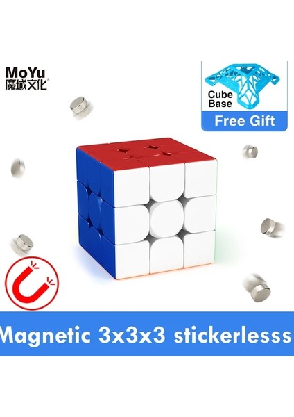 3m Tarzı Moyu Meilong Sihirli Küp Küp Hız Sihirli Bulmaca Strickerless 2x2 3x3 4x4 RS3M Neo Küp Magico Oyuncaklar (Yurt Dışından)