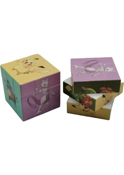 Pokemen Hız Küp 5.6 cm Profesyonel Sihirli Küp Yüksek Li Döndürme Cubos Magicos Çocuklar Için Ev Oyunları Noel (Yurt Dışından)