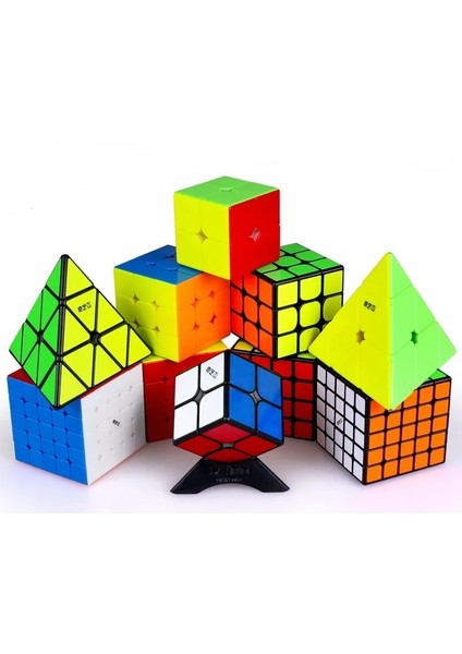 2m Çıkartmasız Stil Qiyi Ms Serisi Manyetik 2x2 3x3 4x4 5x5 Jinzita Mofangge Sihirli Küp Oyuncaklar Bükülen Hız Piramidi Manyetik Cubo Magico Hız Bulmaca (Yurt Dışından)