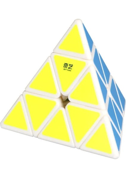 Beyaz Stil Qiyi 3*3*3 Piramit Hız Sihirli Küp Profesyonel Sihirli Küpler Bulmacalar Renkli Eğitim Cubo Magico Oyuncaklar Çocuklar Için (Yurt Dışından)