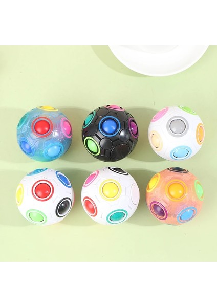 E Stili Fidget Oyuncaklar Stres Giderici Gökkuşağı Sihirli Top Plastik Bulmaca Oyuncaklar Pop It (Yurt Dışından)