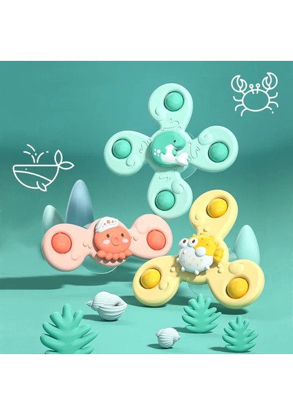 ST421 Stili Banyo Oyuncakları Bebek Çocuk Banyo Fidget Er Vantuz Duş Oyuncak Çocuklar Için Komik Çocuk Çıngıraklar Diş Kaşıyıcı Montessori Oyuncaklar Yatıştırmak (Yurt Dışından) fiyatları
