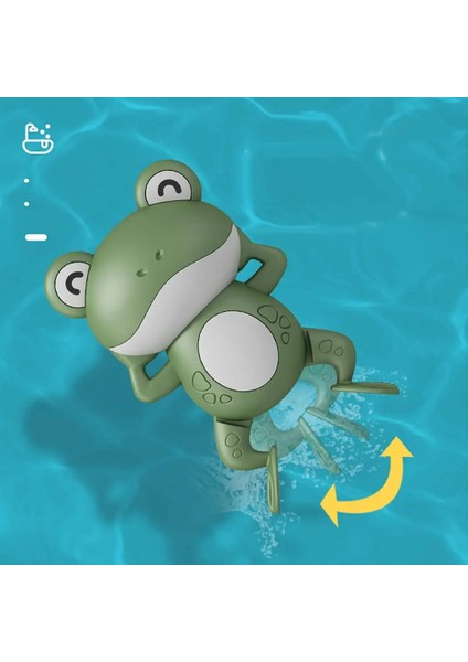 ARABA-DD587C Stili Karikatür Kurbağa Banyo Oyuncak Bebek Yüzme Havuzu Banyo Duş Oyunu Hayvan Kurmalı Saat Oyuncak Çocuk Çocuk Su Oyuncak Noel Hediyesi (Yurt Dışından)