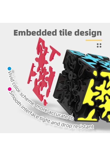 Köşe Mastermorphix Stili Qiyi Speedcube Mofeangge Crazy Gear Cube Skew Gear Super Ivy Cube Corner Mastermorphix 2x2 Stickerless Magic Eğitici Bulmacalar (Yurt Dışından)