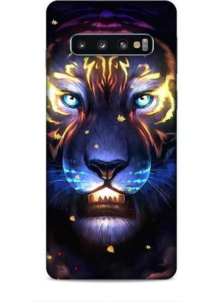 Samsung Galaxy S10 Kılıf Caliburn 12 Aslan Colorful Tasarım Kılıf
