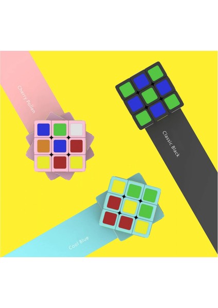 Mavi Stil 1 cm Süper Küçük Mini Sihirli Küp Kaygı Için Yaratıcı Eğlenceli Fidget Oyuncaklarını Geri Yüklemek Için Dönebilir (Yurt Dışından)