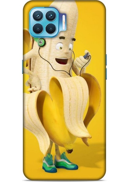 Oppo Reno 4 Lite Kılıf Caliburn 21 Muz Sarı Darbe Önleyici Kapak