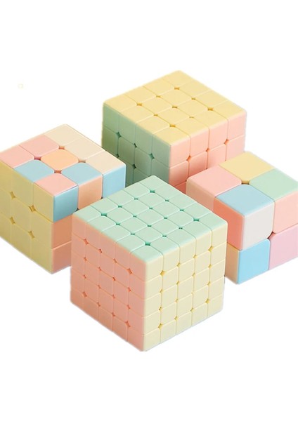 2x2 Tarzı Yeni Macaron Color Magic Cube Shengshou Efsanesi Macaron Stickerless Magic Cube 2x2 3x3 4x4 5x5 Piramit Macaron Hız Cubo Magico (Yurt Dışından)