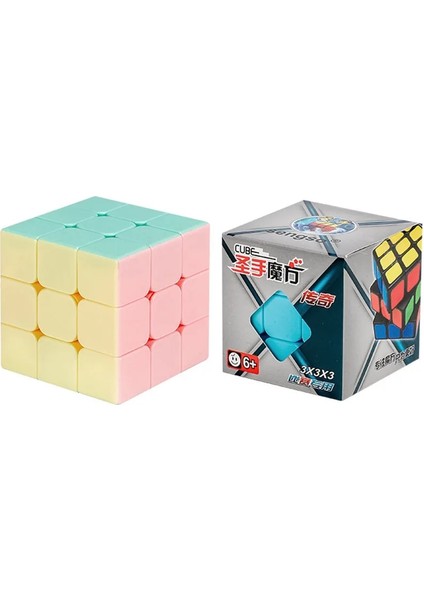 2x2 Tarzı Yeni Macaron Color Magic Cube Shengshou Efsanesi Macaron Stickerless Magic Cube 2x2 3x3 4x4 5x5 Piramit Macaron Hız Cubo Magico (Yurt Dışından)