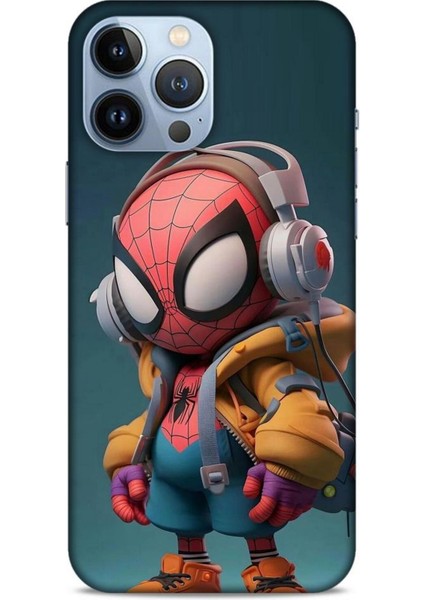 Apple iPhone 13 Pro Max Kılıf Caliburn 25 Spiderman Bebek Soyulmayan Kılıf
