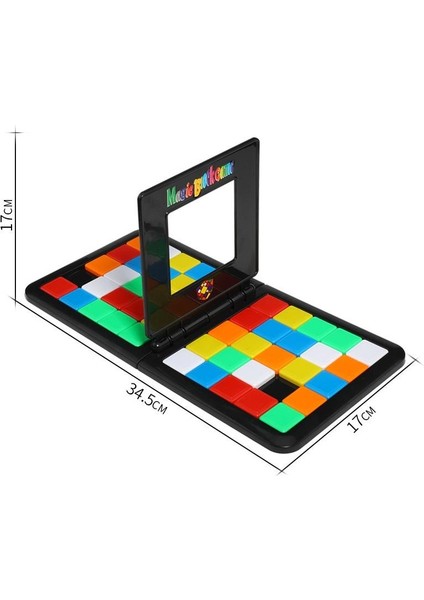 Iq Bulmaca Küpü 3D Bulmaca Yarış Küpü Tahta Blokları Oyunu Çocuklar Yetişkinler Eğitici Oyuncak Ebeveyn-Çocuk Çift Hızlı Oyun Sihirli Küpler (Yurt Dışından) fırsatları