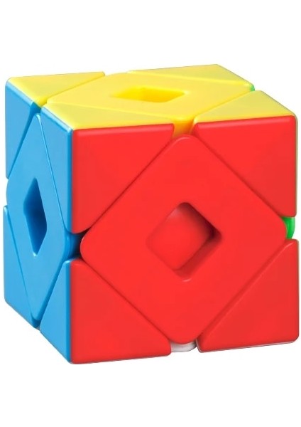 Çift Skewb Stili Moyu Meilong Garip Şekilli Sihirli Küp Dört Yapraklı Yonca Çift Çarpık Polaris Akçaağaç Yaprakları Çarpık Meslek Bulmaca Eğitim (Yurt Dışından)