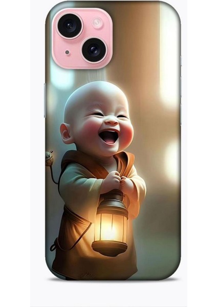 Apple iPhone 15 Kılıf Caliburn 27 Asya Bebek Lazer Kesim Silikon