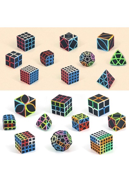 Sarmaşık Karbon Tarzı Magic Cube Qıyı Ms 2xubo Magico Kit Paketi Profesyonel Küp Skewb Hayalet Bulmacalar Stickerless Antistres (Yurt Dışından)