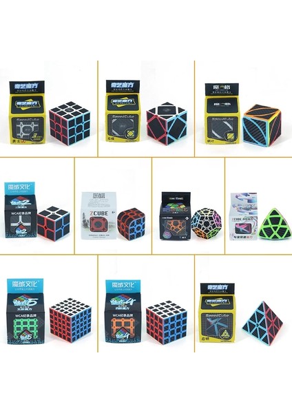 Sarmaşık Karbon Tarzı Magic Cube Qıyı Ms 2xubo Magico Kit Paketi Profesyonel Küp Skewb Hayalet Bulmacalar Stickerless Antistres (Yurt Dışından)