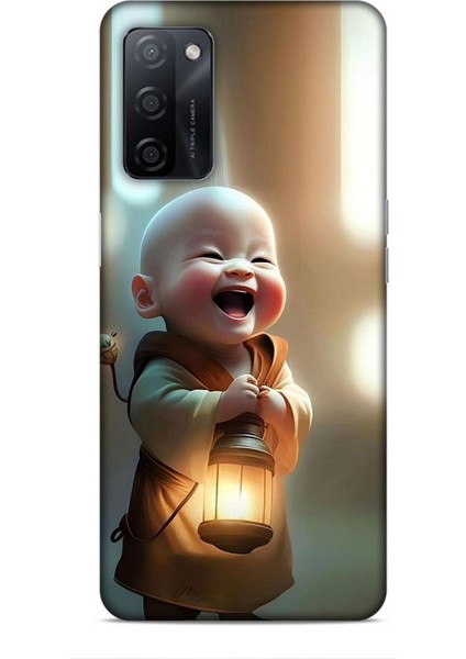 Oppo A5S Kılıf Caliburn 27 Asya Bebek Lazer Kesim Silikon