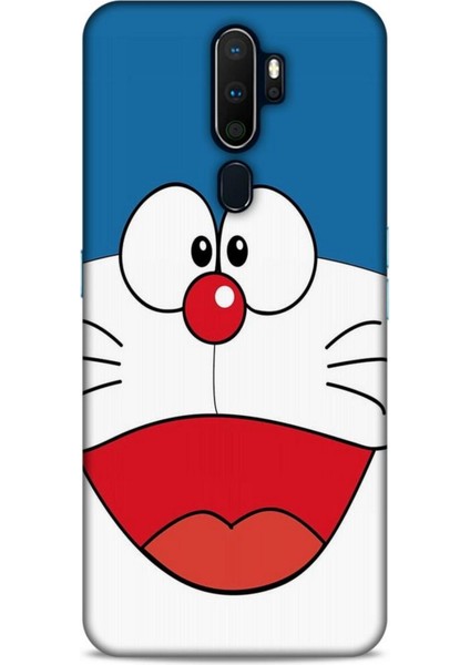 Oppo A9 2020 Kılıf Caliburn 22 Mavi Beyaz Kap