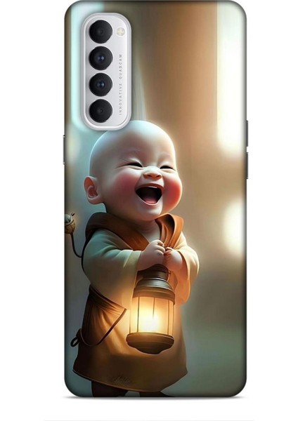Oppo Reno 4 Pro Kılıf Caliburn 27 Asya Bebek Lazer Kesim Silikon