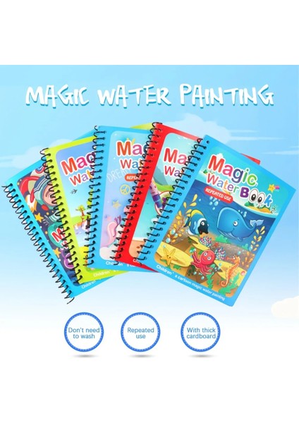 Kozmik Dünya Tarzı Sihirli Su Çizim Kitabı Montessori Oyuncaklar Büyülü Boyama Kitabı Doodle Sihirli Kalem Boyama Çizim Tahtası Çocuk Oyuncakları Çocuk Hediyeleri (Yurt Dışından) indirimleri
