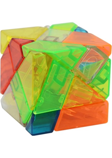 Şeffaf Karışım Stili Lefun Fangcun Ghost 6cm Küp Magico 3x3 Garip Şekilli Küp Sihirli Bulmaca Hollow Sticker Speedcube Eğitici Oyuncaklar Hayalet Küp (Yurt Dışından)