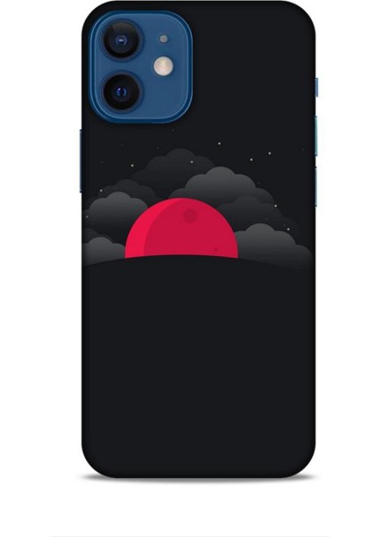 Apple iPhone 12 Mini Kılıf Caliburn 13 Kızıl Ay Case Kapak