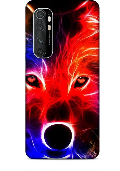 Xiaomi Mi Note 10 Lite Kılıf Caliburn 16 Kurt Colorful Hediyelik Kılıf