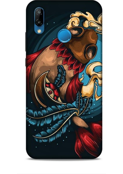 Huawei P20 Lite Kılıf Caliburn 18 Balık Parlak Kılıf
