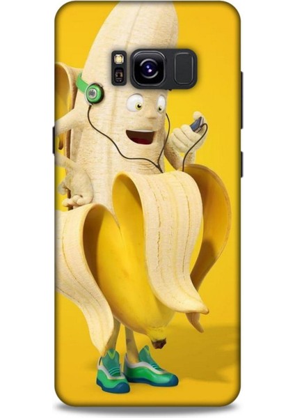 Samsung Galaxy S8 Kılıf Caliburn 21 Muz Sarı Darbe Önleyici Kapak