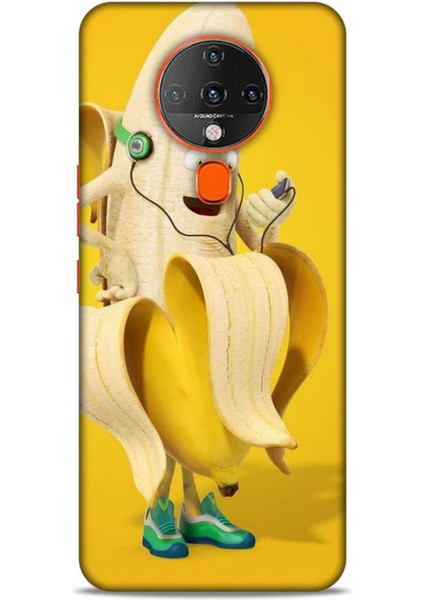 Tecno Spark 6 Go Kılıf Caliburn 21 Muz Sarı Darbe Önleyici Kapak