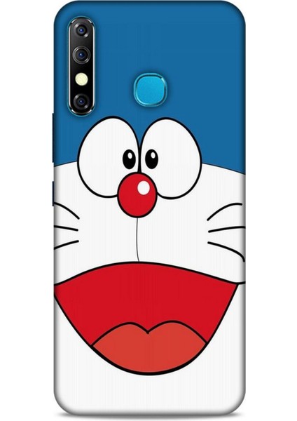 Infinix Zero 8 Kılıf Caliburn 22 Mavi Beyaz Kap