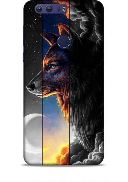 Honor 8A Kılıf Caliburn 15 Kurt Hilal Kalın Silikon